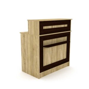 Кассовый прилавок с надставкой №2 (1000х1100х600)