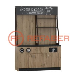 Кофе модуль самообслуживания (1200х2200х600) с диспенсерами КН 024